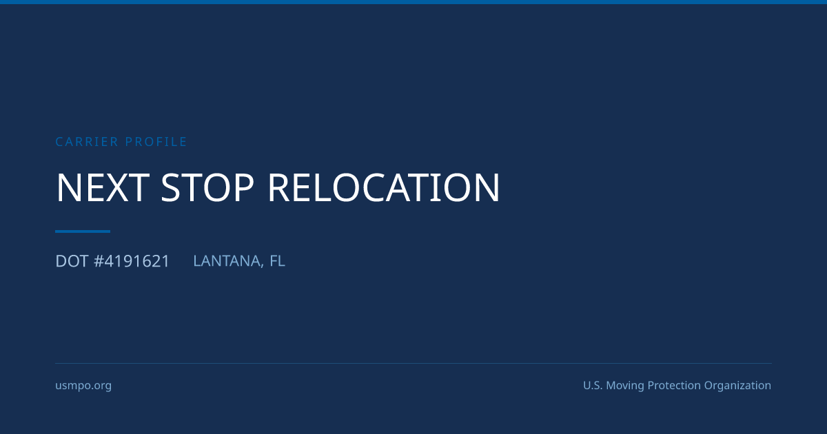 Next Stop Relocation Reviewed | USMPO