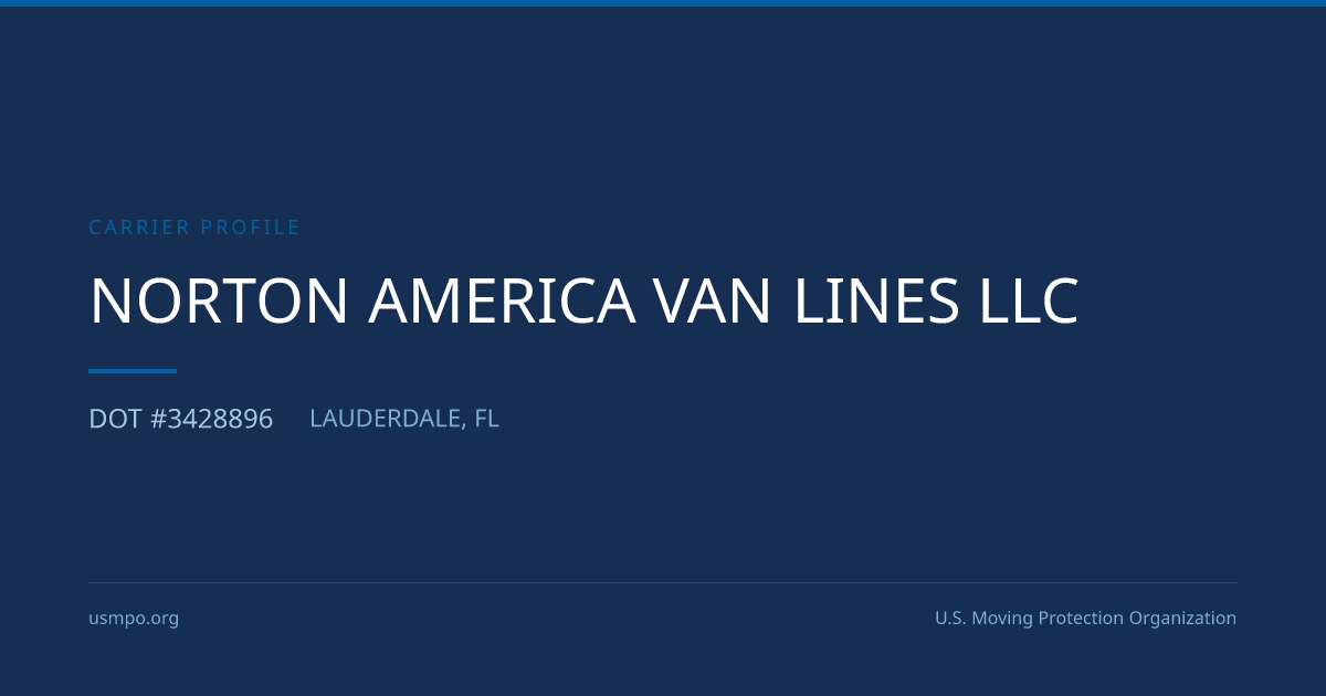 Norton America Van Lines Llc Reviewed | USMPO