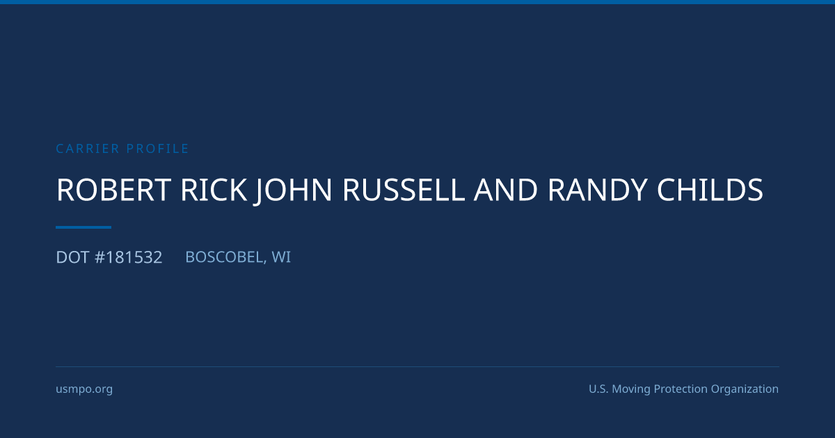 Robert Rick John Russell And Randy Childs Reviewed | USMPO