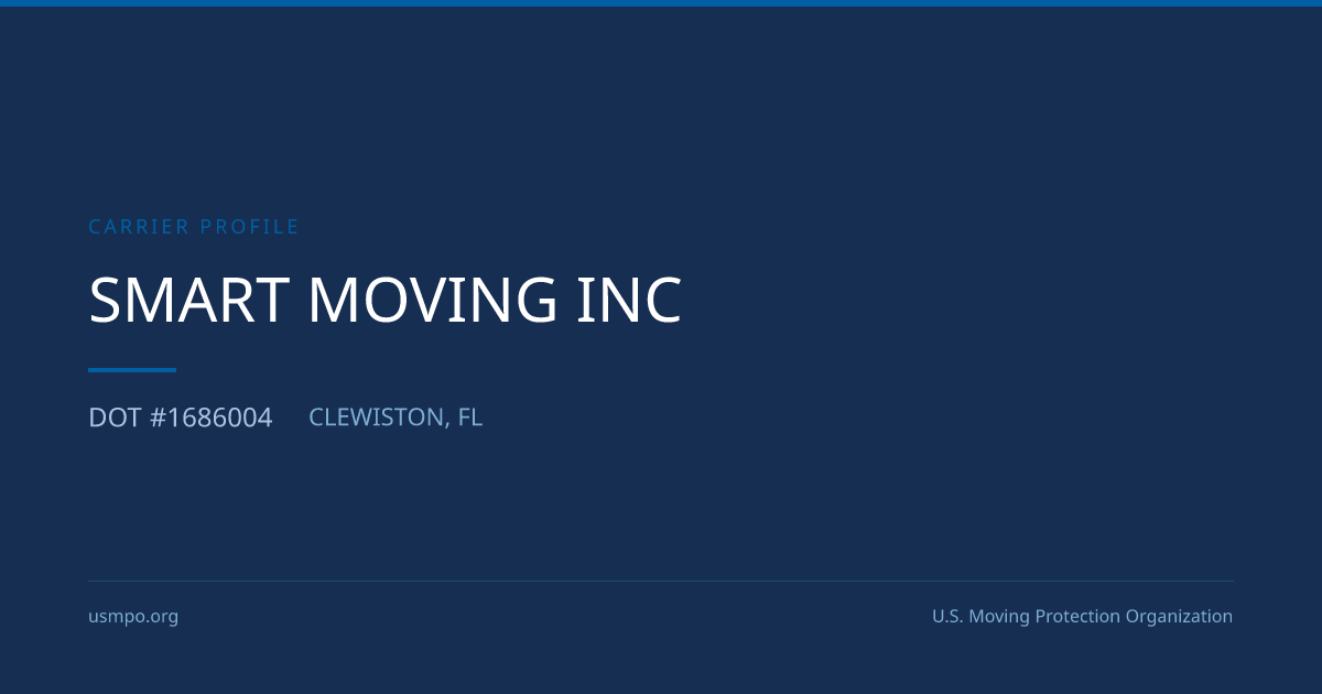 Smart Moving Inc Reviewed | USMPO
