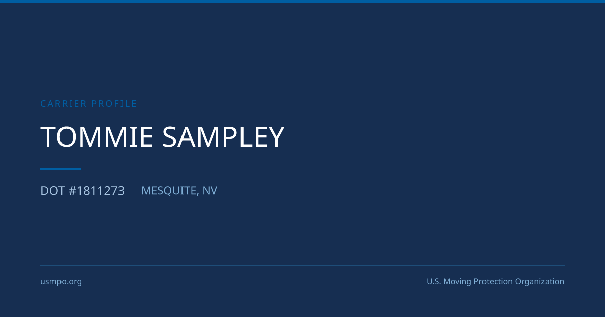 Tommie Sampley Reviewed | USMPO