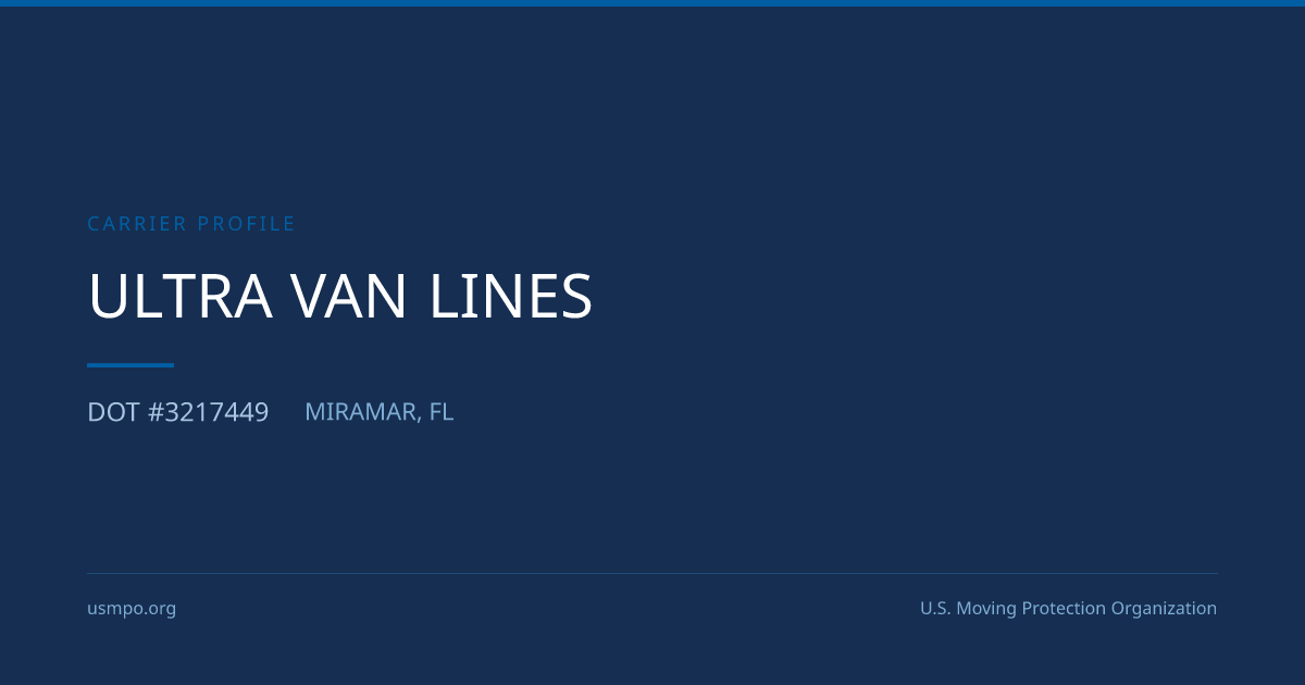 Ultra Van Lines Reviewed | USMPO